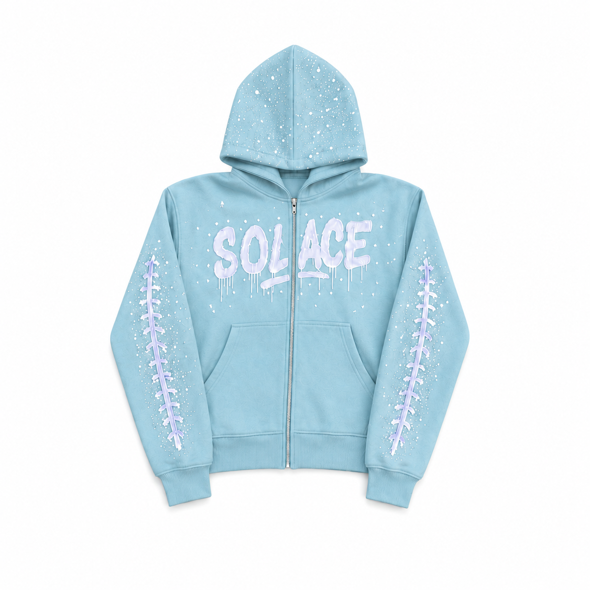 SHINY BLUE ZIP-UP