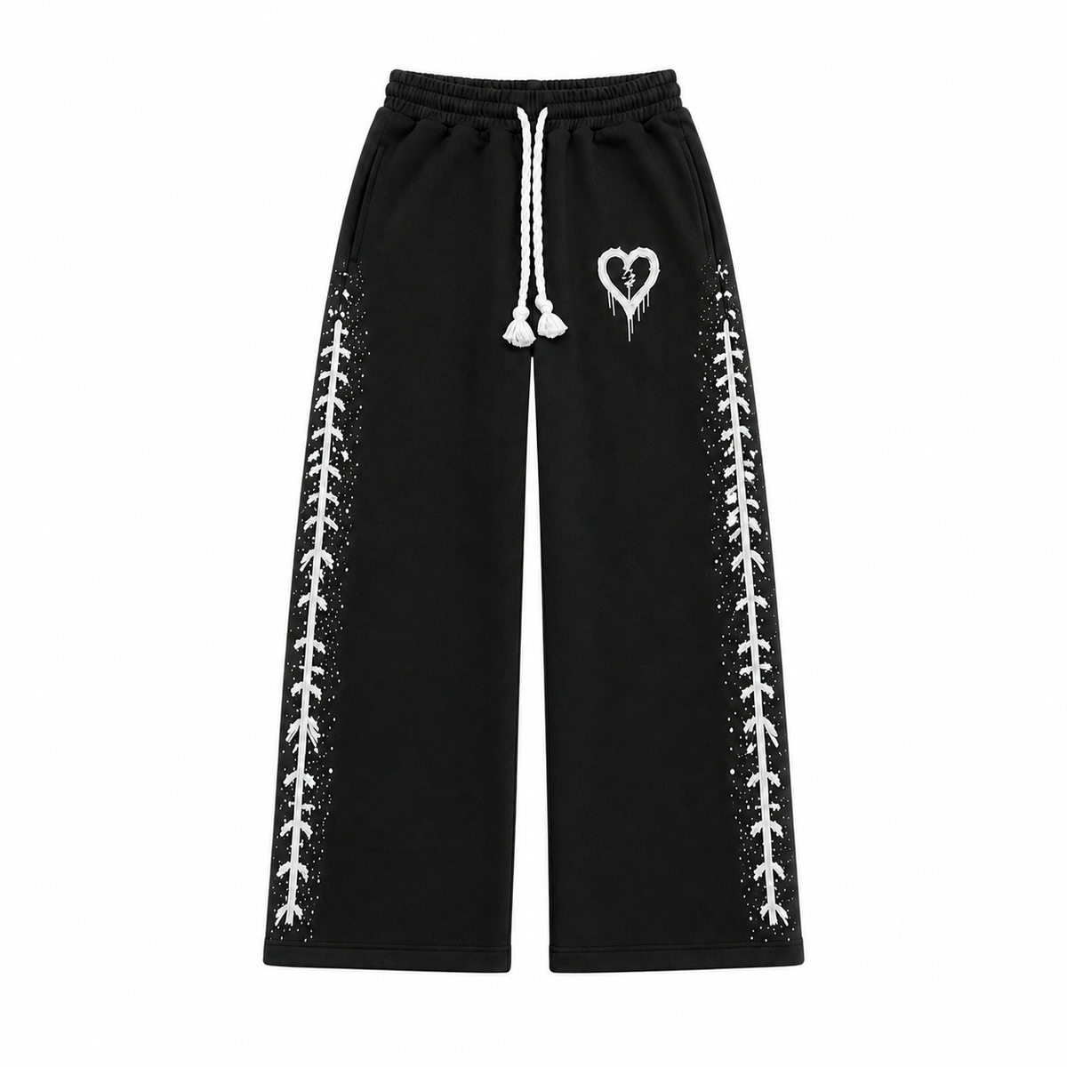 SHINY BLACK SWEATS